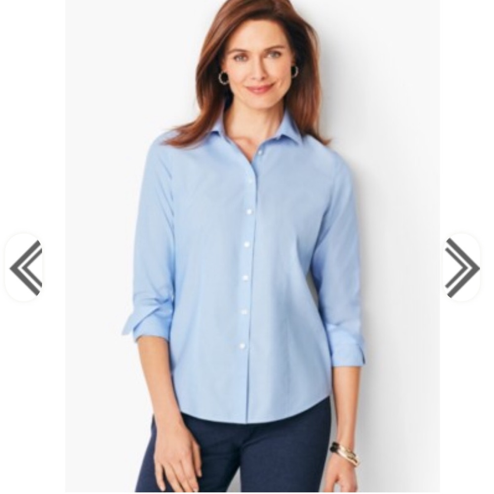 Talbots Wrinkle Resistant Chambray Button Down - image 2